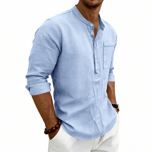 Casual Linen Men's Shirt