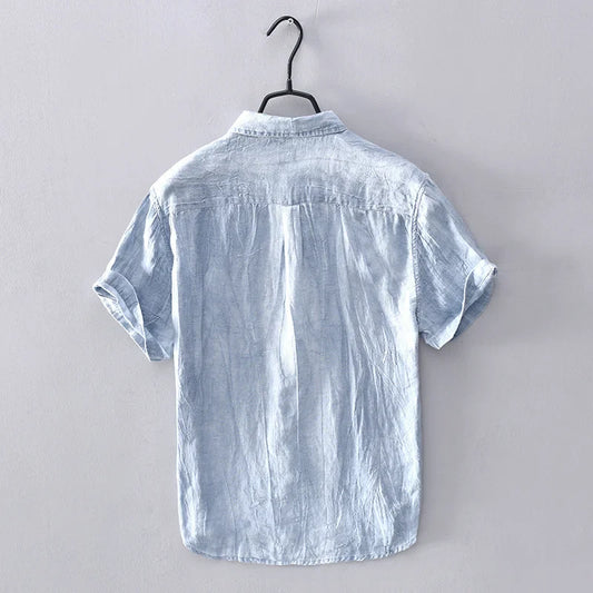 Elegant Japanese Style Linen Shirt