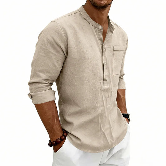 Casual Linen Men's Shirt