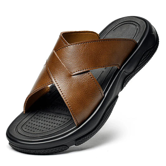 Elegant Leather Beach Sandals