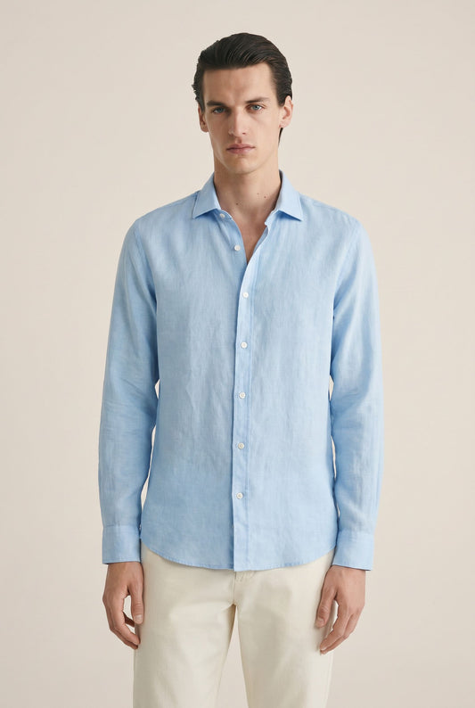 Casual Men's Shirt - Blue