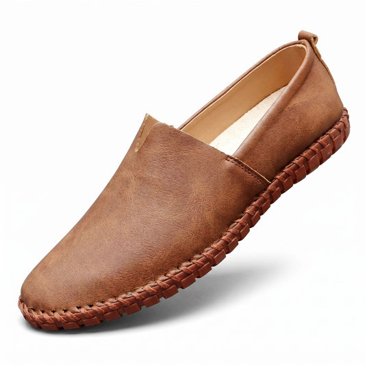 Santorini Leather Loafers - Brown (clean)