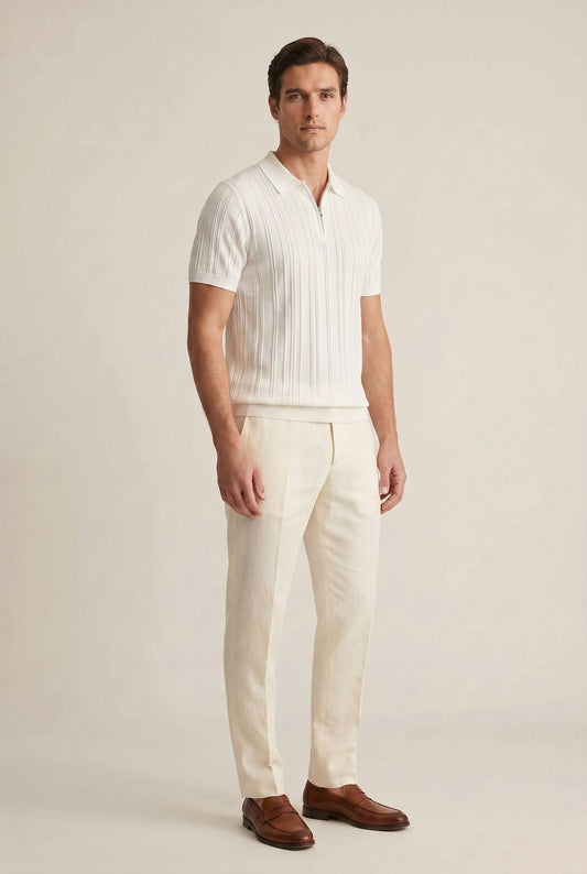 Old Money Polo Shirt - White