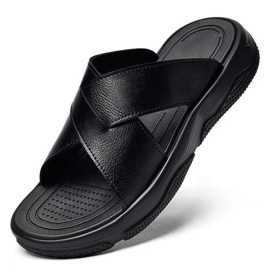 Elegant Leather Beach Sandals
