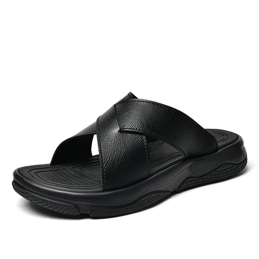 Elegant Leather Beach Sandals