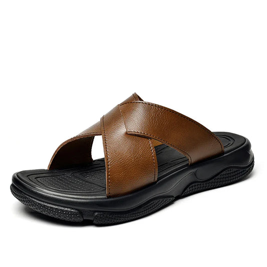 Elegant Leather Beach Sandals