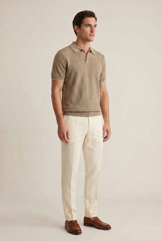 Business Polo Shirt - Beige
