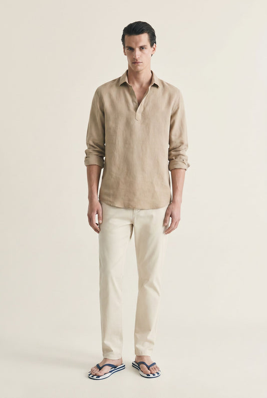 Fiorenzo Cotton Shirt - Brown