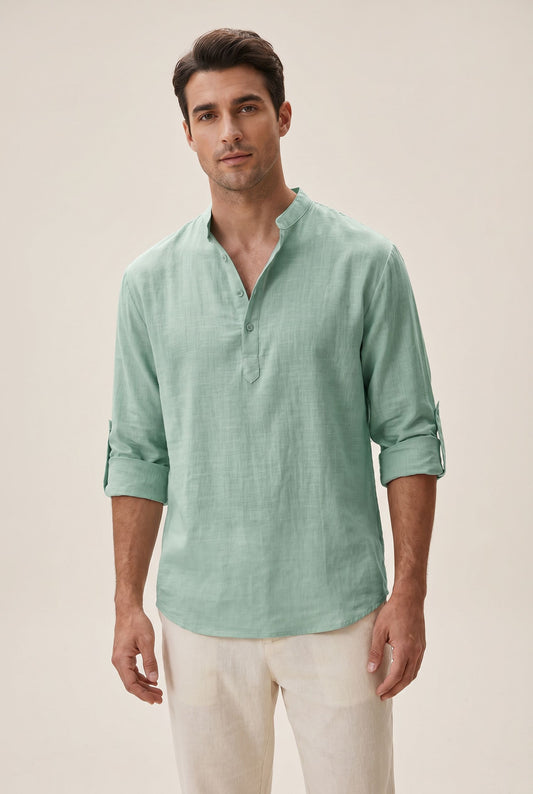 Fiorenzo Cotton Shirt - Green