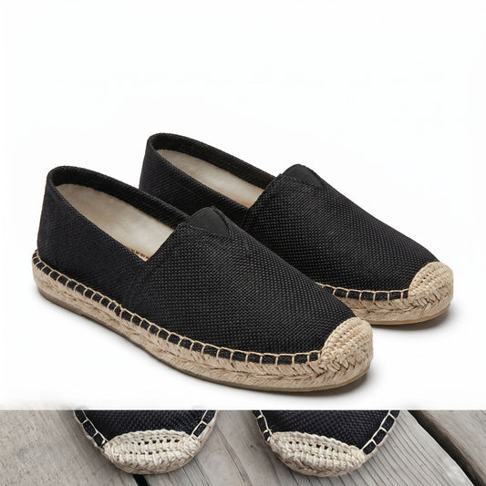 Elegant Men's Espadrilles - Black (clean)