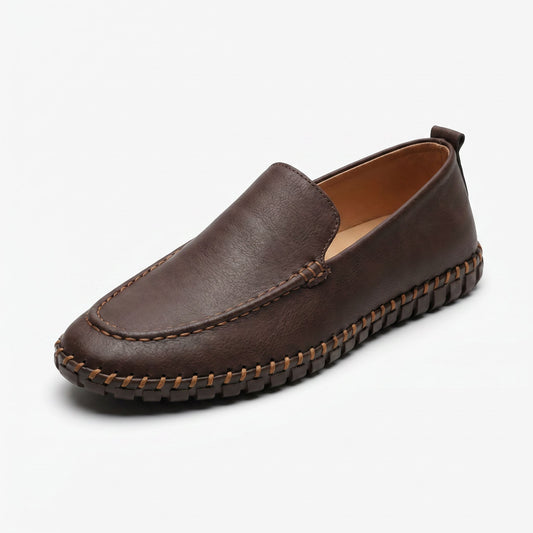 Santorini Leather Loafers - Dark Brown (clean)