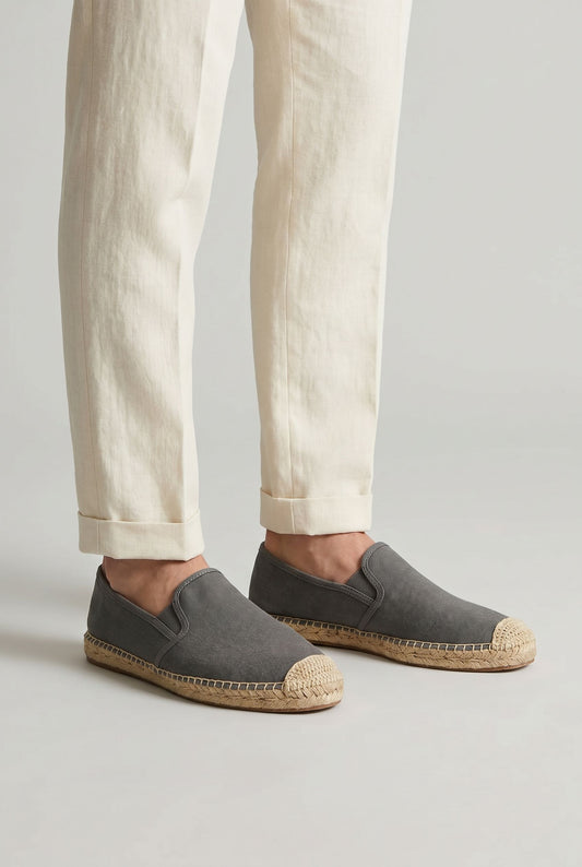 Elegant Summer Espadrilles - Dark Grey (life)
