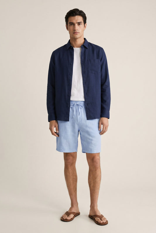 Mens Beach Shorts - Blue
