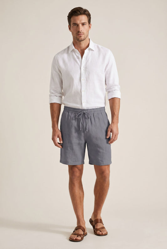 Mens Beach Shorts - Grey